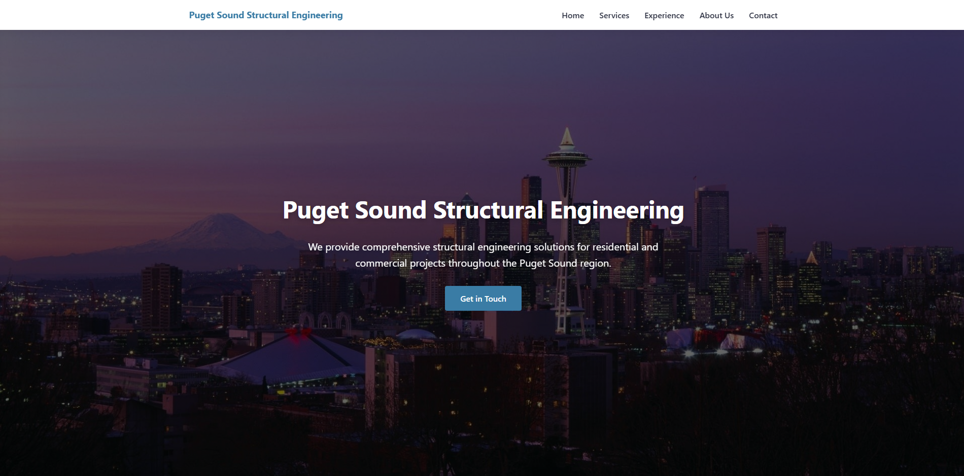 Structural Engineering Firm Website